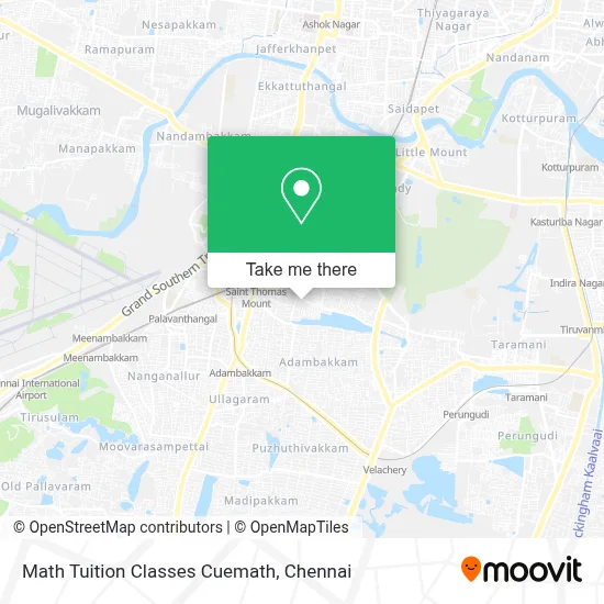 Math Tuition Classes Cuemath map