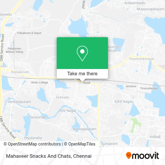 Mahaveer Snacks And Chats map