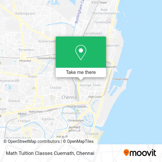 Math Tuition Classes Cuemath map