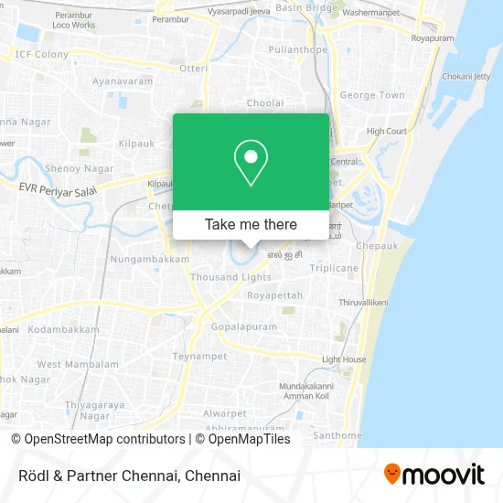 Rödl & Partner Chennai map