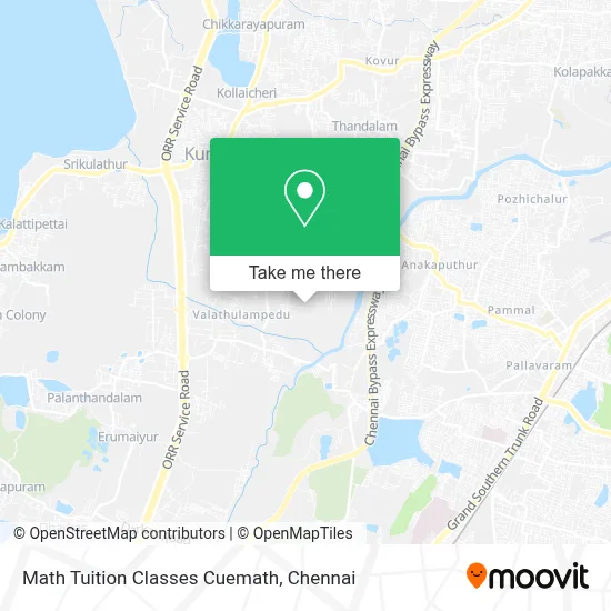 Math Tuition Classes Cuemath map
