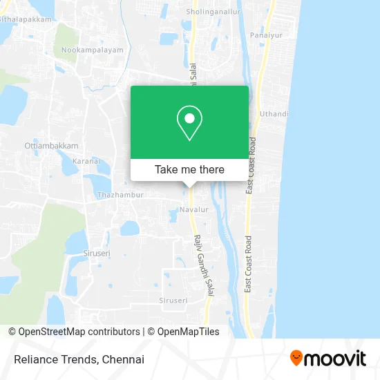 Reliance Trends map