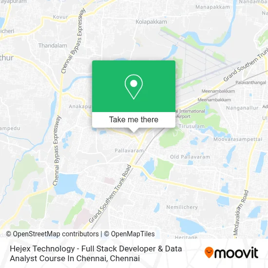 Hejex Technology - Full Stack Developer & Data Analyst Course In Chennai map