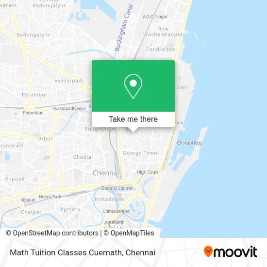 Math Tuition Classes Cuemath map