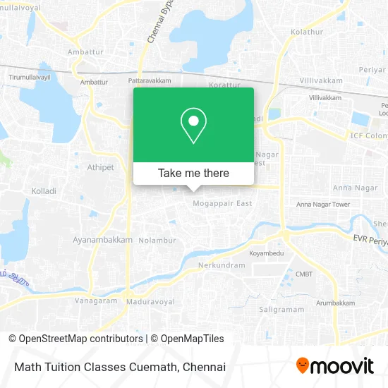 Math Tuition Classes Cuemath map