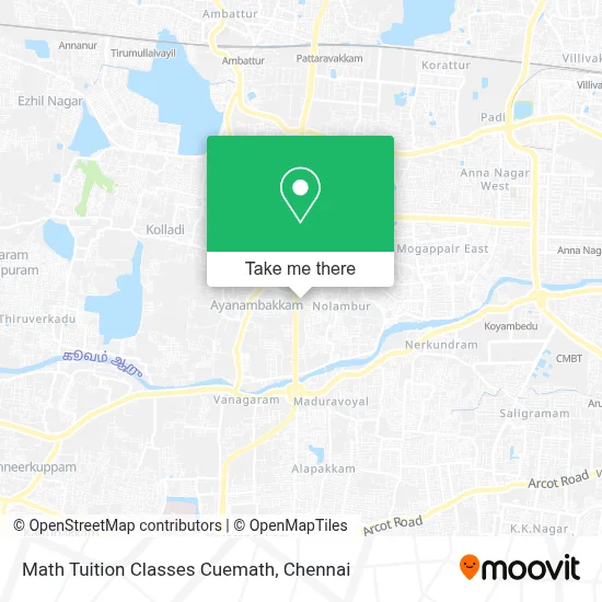 Math Tuition Classes Cuemath map