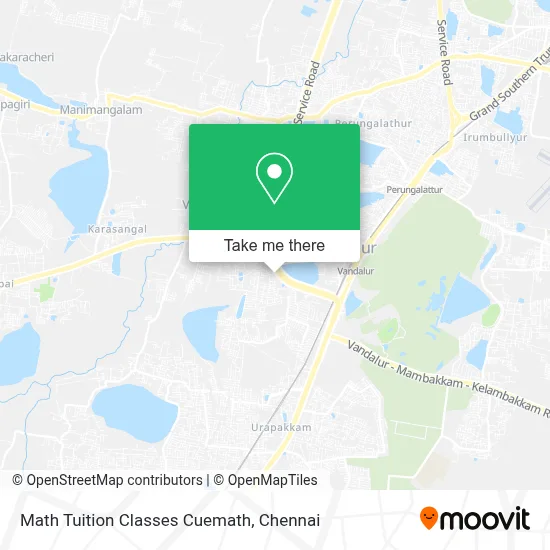 Math Tuition Classes Cuemath map