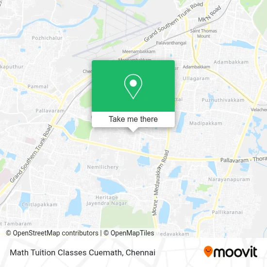 Math Tuition Classes Cuemath map