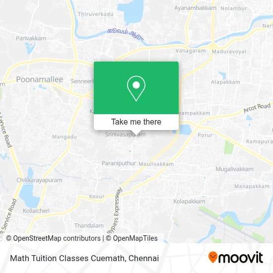Math Tuition Classes Cuemath map