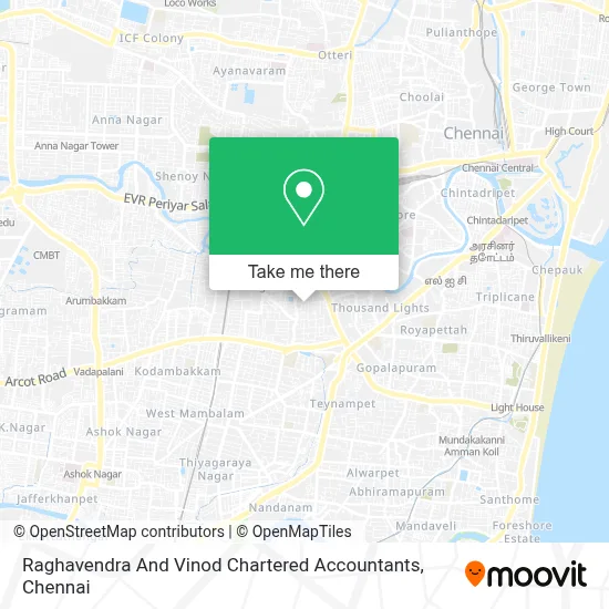 Raghavendra And Vinod Chartered Accountants map