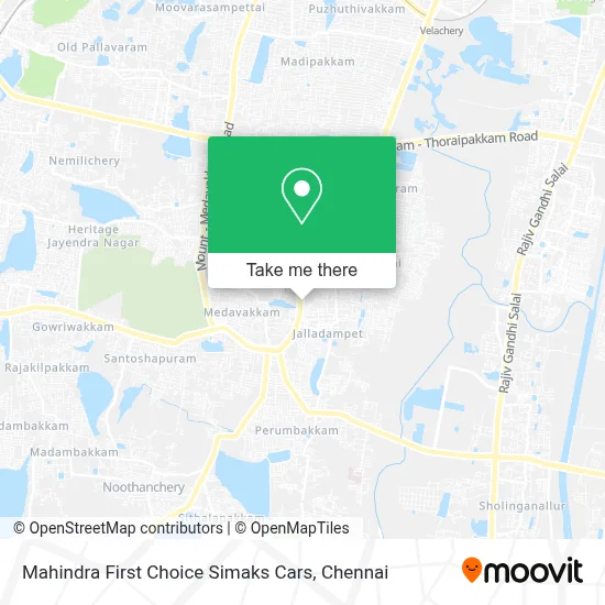 Mahindra First Choice Simaks Cars map