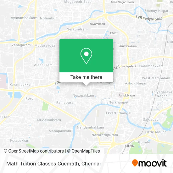 Math Tuition Classes Cuemath map