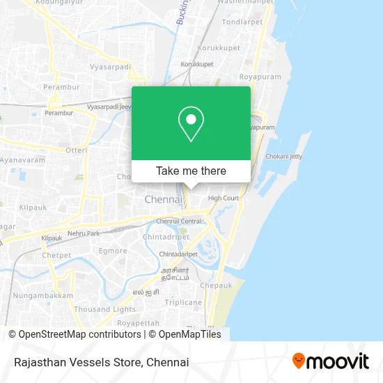 Rajasthan Vessels Store map