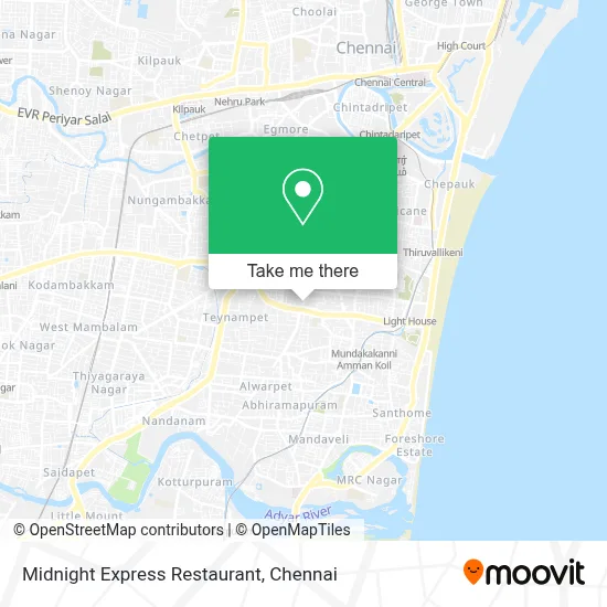 Midnight Express Restaurant map