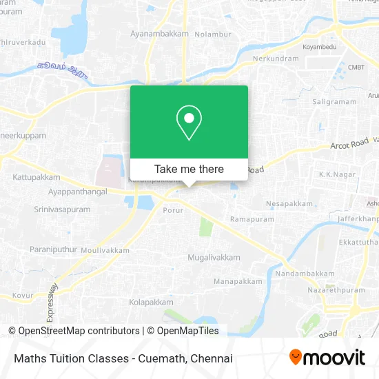 Maths Tuition Classes - Cuemath map