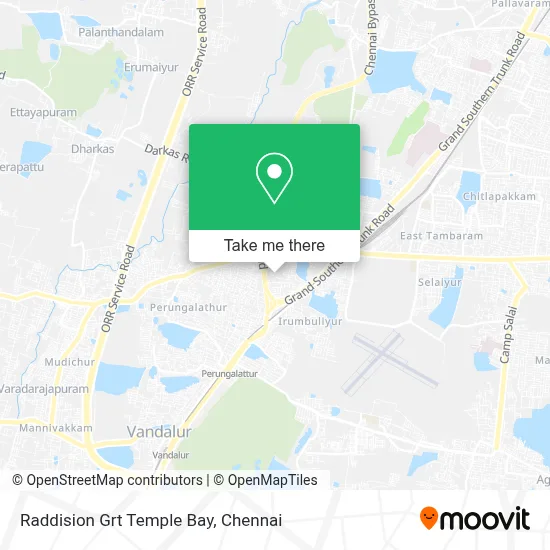 Raddision Grt Temple Bay map