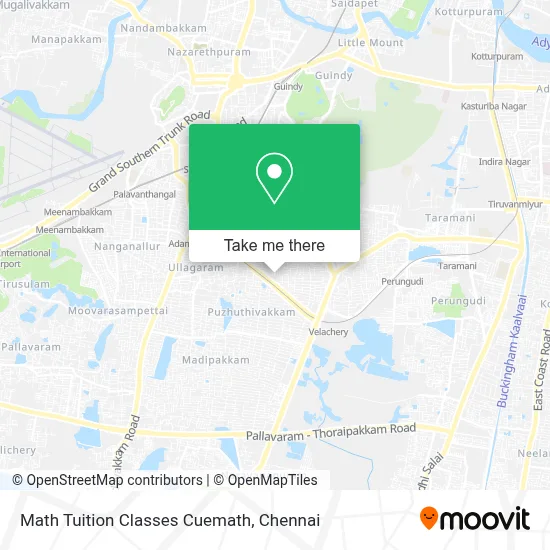 Math Tuition Classes Cuemath map