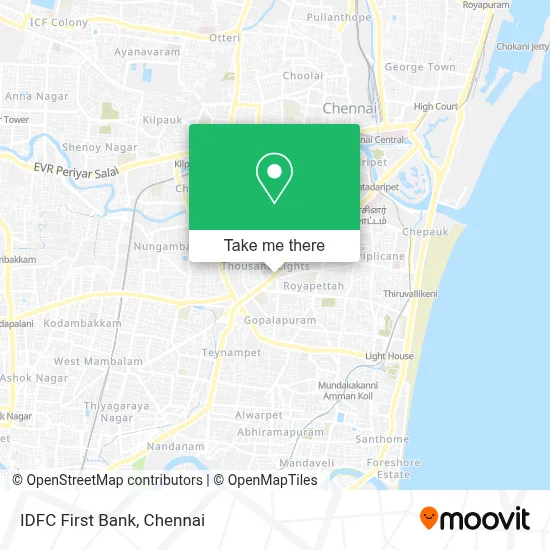 Idfc First Bank map