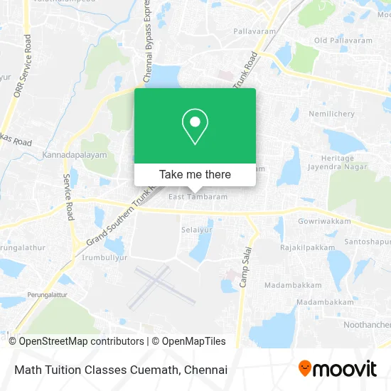 Math Tuition Classes Cuemath map