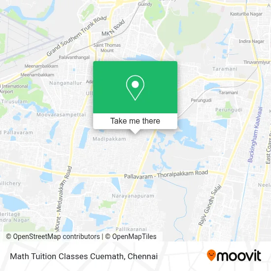 Math Tuition Classes Cuemath map