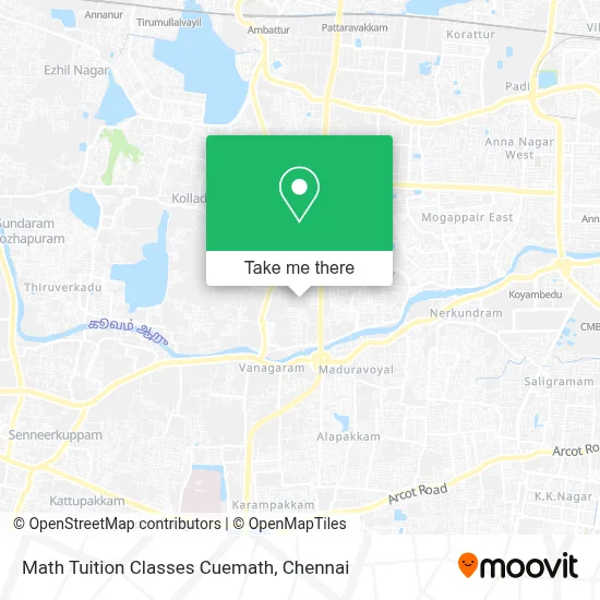 Math Tuition Classes Cuemath map