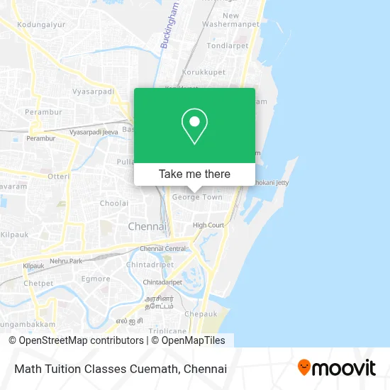Math Tuition Classes Cuemath map
