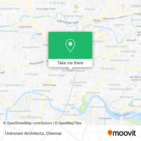 Unknown Architects map