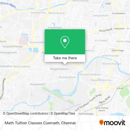 Math Tuition Classes Cuemath map