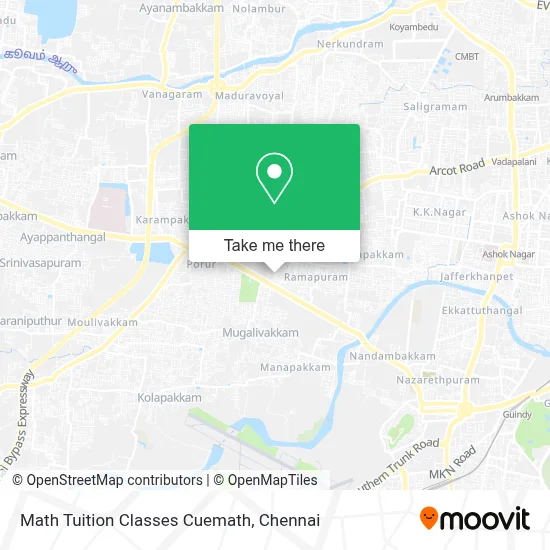 Math Tuition Classes Cuemath map