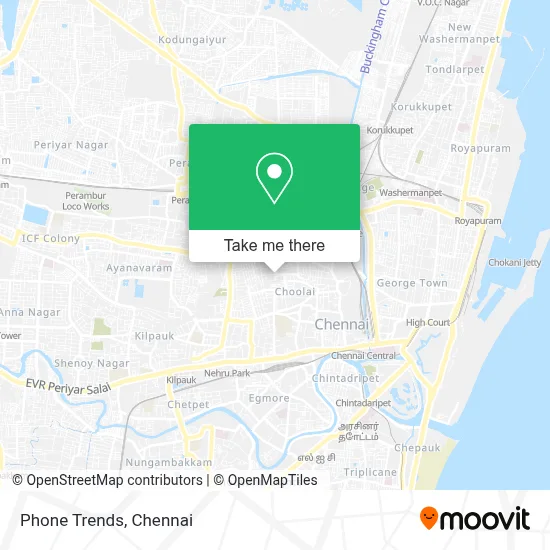 Phone Trends map