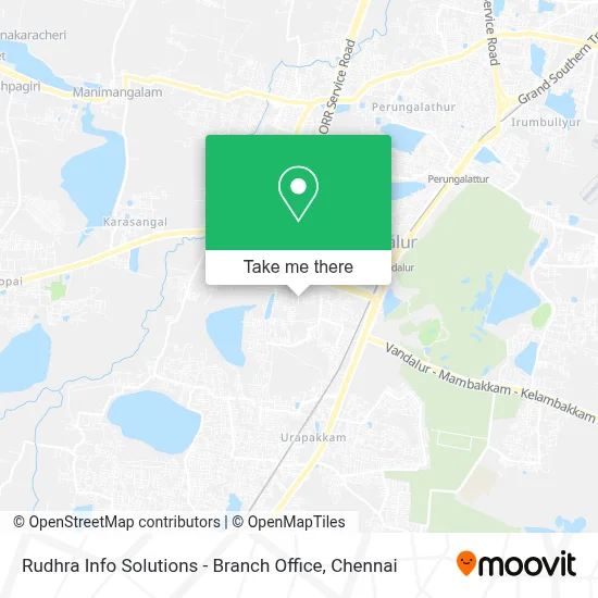 Rudhra Info Solutions - Branch Office map