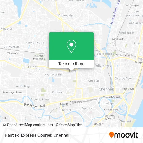 Fast Fd Express Courier map