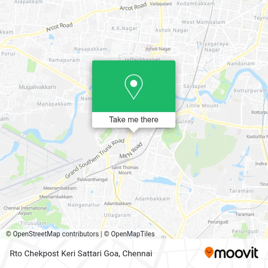 Rto Chekpost Keri Sattari Goa map