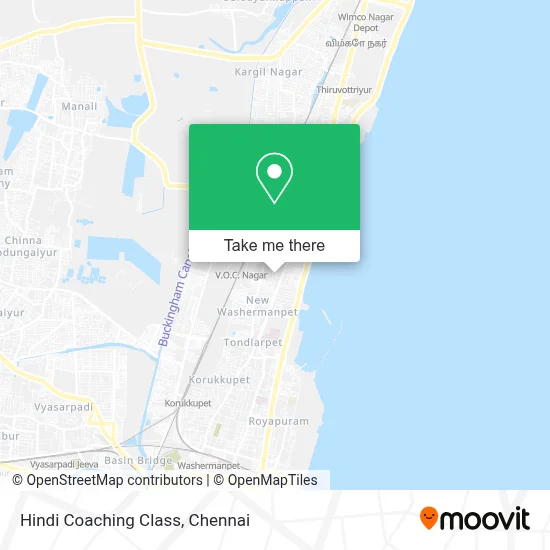 Hindi Coaching Class map