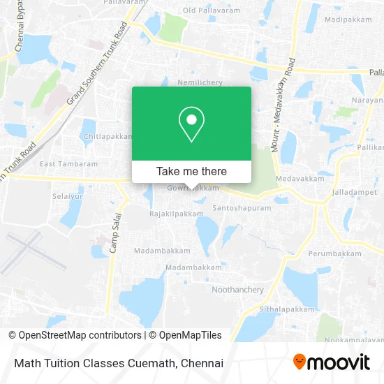 Math Tuition Classes Cuemath map