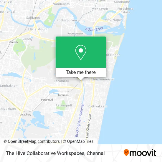 The Hive Collaborative Workspaces map
