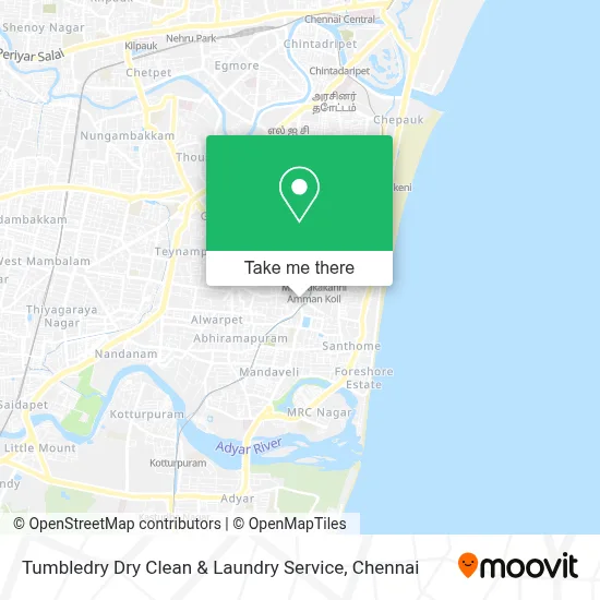 Tumbledry Dry Clean & Laundry Service map