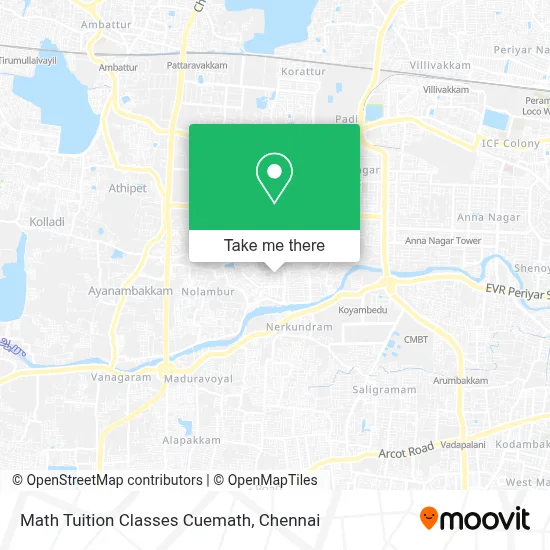 Math Tuition Classes Cuemath map
