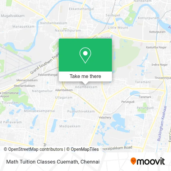 Math Tuition Classes Cuemath map