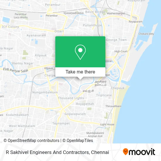 R Sakhivel Engineers And Contractors map