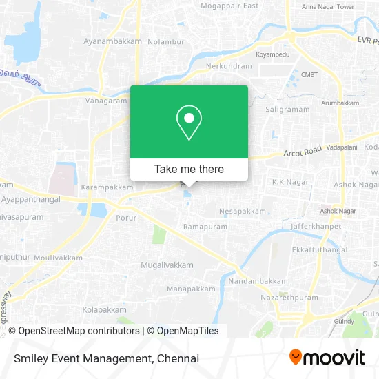 Smiley Event Management map