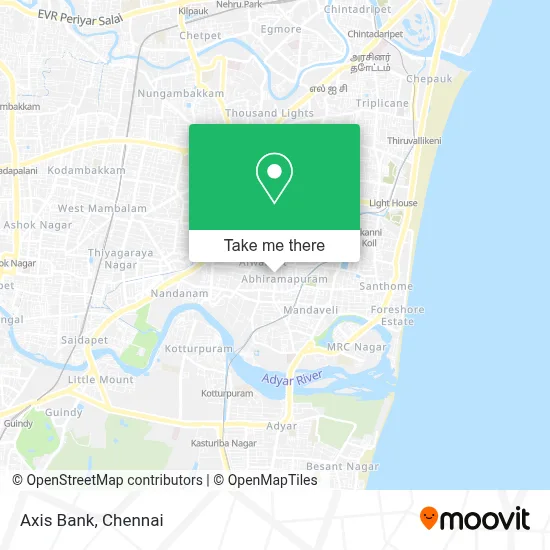 Axis Bank map
