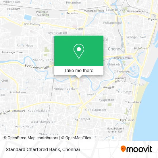 Standard Chartered Bank map