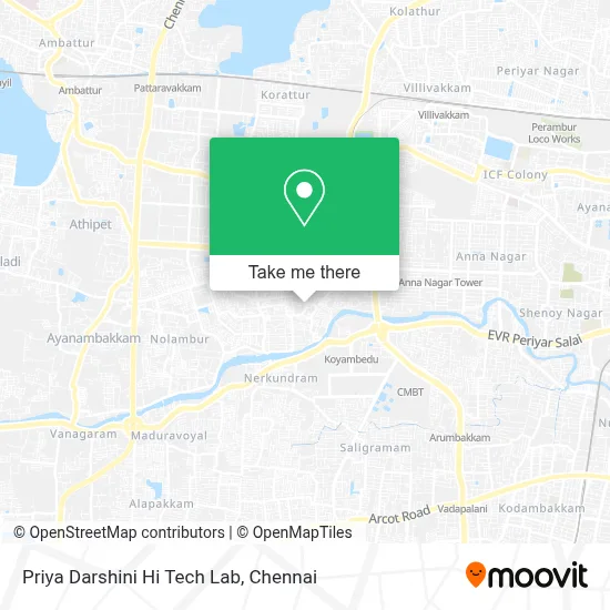 Priya Darshini Hi Tech Lab map