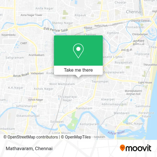Mathavaram map