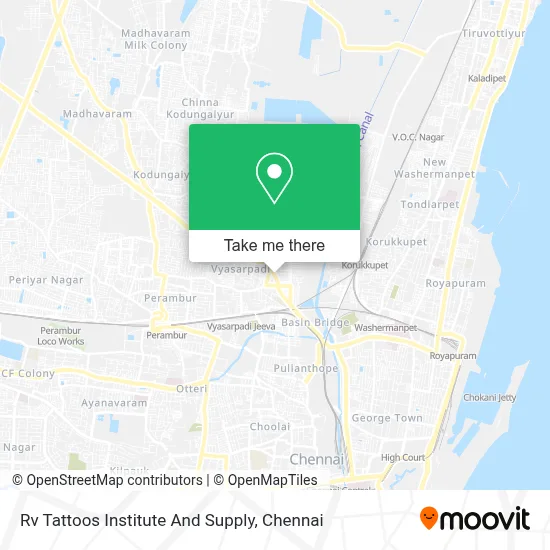 Rv Tattoos Institute And Supply map