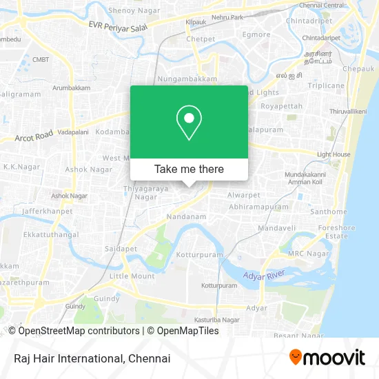 Raj Hair International map