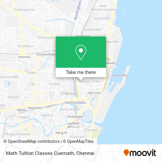 Math Tuition Classes Cuemath map