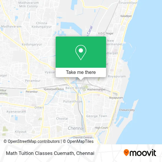 Math Tuition Classes Cuemath map