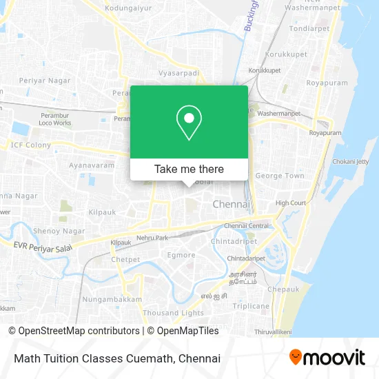 Math Tuition Classes Cuemath map